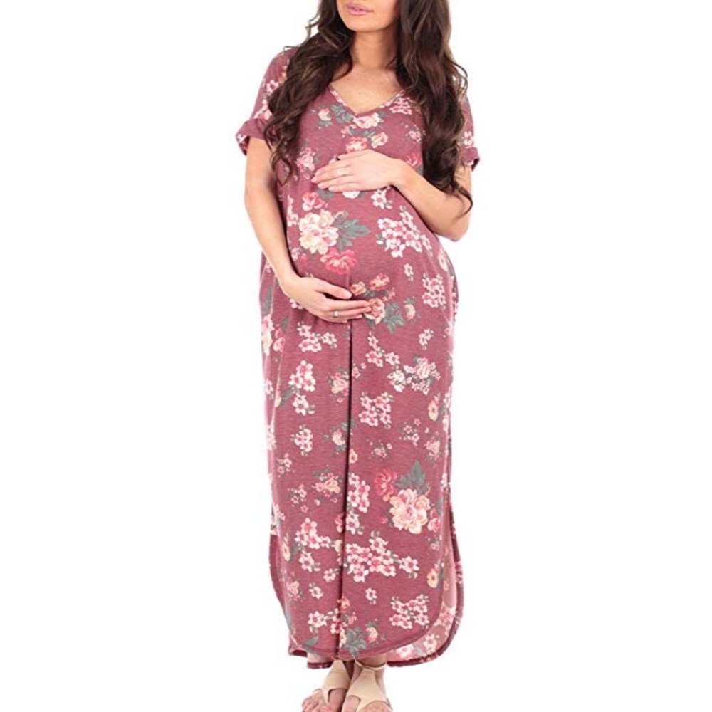 Mother B large maxi maternity dress